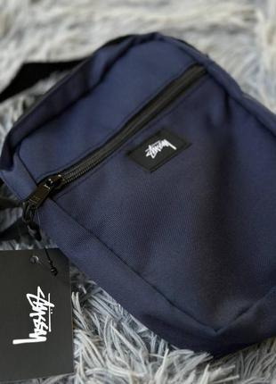 Месенджер stussy синього кольору2 фото