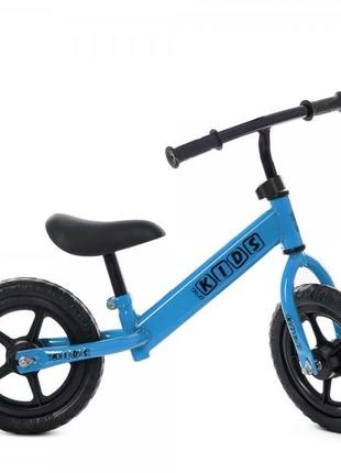 Детский беговел profi kids m-5456-3 12 дюймов синий1 фото