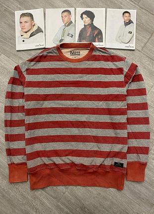 Світшот mhi by maharishi striped sweatshirt