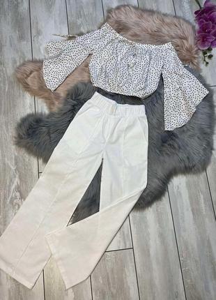 Дитячий костюм штани палаццо2 фото