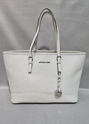 Белая кожаная сумка michael kors, оригинал