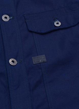 G-star raw джинсівка джинсова куртка овершірт komari slim 3d jacket blue 3d raw xl-l overshirt5 фото