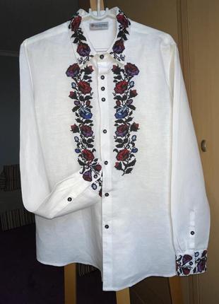 Вышиванка рубашка мужская galychanka. размер l.3 фото