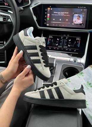 Жіночі кросівки adidas campus prm light gray black2 фото