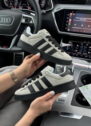 Жіночі кросівки adidas campus prm light gray black