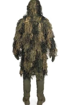 Маскировочный костюм mil-tec parka ghillie anti fire 11962100 woodland m/l10 фото