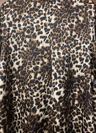 Тренд сатинова сукня блуза туніка леопардовий  анімалістичний принт arket zara mango4 фото