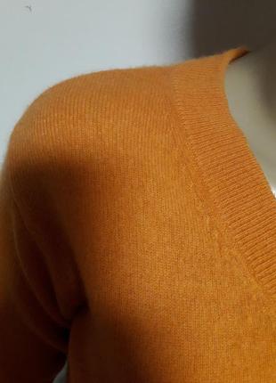Кашемировый свитер светр v-образная горловина 2 манжеты topshop 100% кашемир4 фото