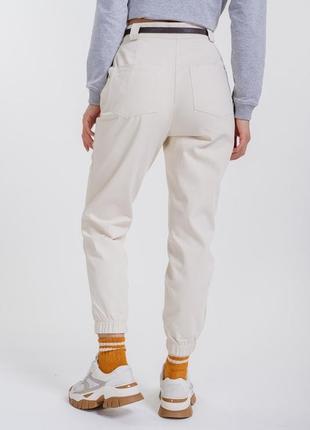 Женские укороченные брюки с резинкой внизу2 фото