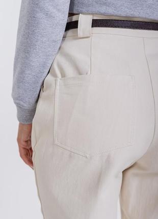 Женские укороченные брюки с резинкой внизу4 фото