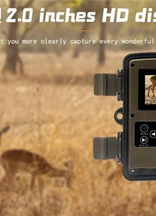 Нагрудная боди камера фотоловушка pr700pro охотничья камера p66 12mp с экраном и ночным видением4 фото