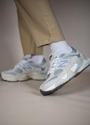 Демисезон new balance 9060 beige grey3 фото