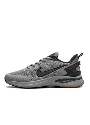 Чоловічі кросівки nike zoom winflo light grey сірі легкі спортивні кросівки найк вінфло