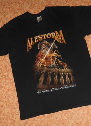 Футболка alestorm/captains morgan's revenge/vintage/рок мерч