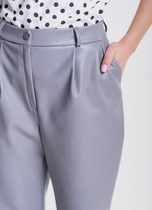 Женские брюки из кожзама4 фото