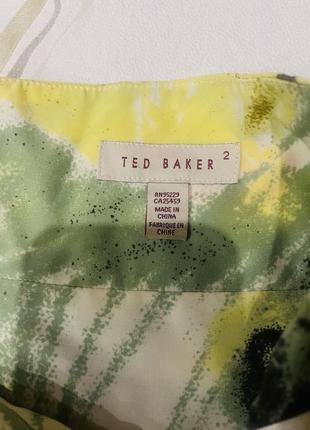Шикарное шелковое платье ted baker 8
