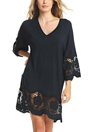 Чорна сукня / туніка / кафтан fantasie р.s