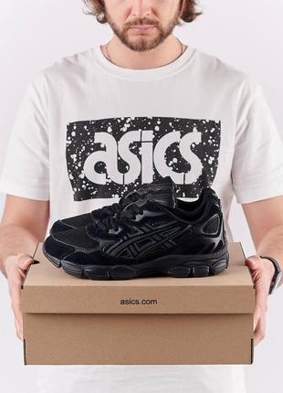 Кросівки чоловічі asics gel nyc black чорні замшеві спортивні кросівки асикс гель весна літо8 фото