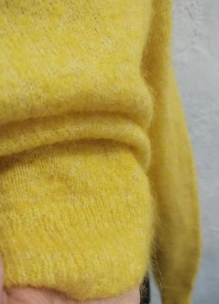 Восхитительный лимонный свитер, шерсть + мохер7 фото