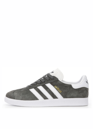 Adidas gazelle dgh solid grey white.1 фото