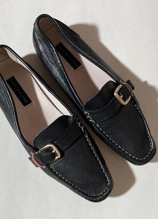 Кожаные туфли лоферы,топсайдеры tommy hilfiger