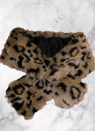 Шарф леопардовий зі штучного хутра🐆