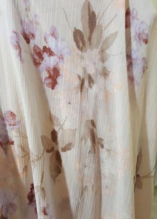 Платье в пол, макси, длинное на подкладе  h&m в цветочный принт, свободный крой9 фото