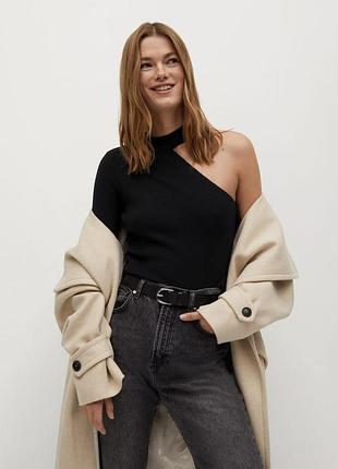 Асиметрична кофта блуза з оголеним плечем
