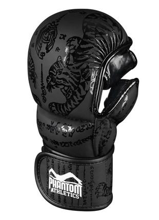 Рукавиці для мма phantom muay thai black l/xl (капа в подарунок)2 фото