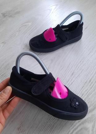 Сменная обувь в сад мокасины на липучке clarks