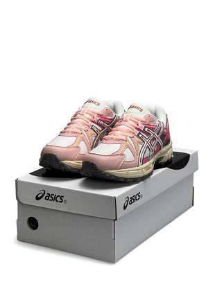 Женские повседневные кроссовки asics gel - kahana 8 pink, женские кеды асикс розовые, женская обувь10 фото