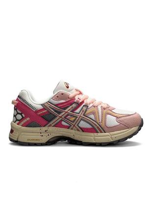 Женские повседневные кроссовки asics gel - kahana 8 pink, женские кеды асикс розовые, женская обувь8 фото