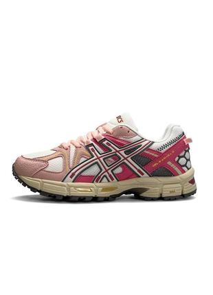 Женские повседневные кроссовки asics gel - kahana 8 pink, женские кеды асикс розовые, женская обувь7 фото