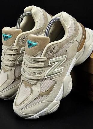 Кросівки жіночі new balance 9060 beige👟1 фото