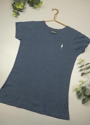 Бавовняна жіноча футболка nikin кольору індіго, нова брендова футболка2 фото