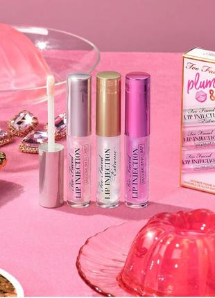 Набор бальзамов для увеличения губ too faced lip injection extreme hydrating lip plumper maximum plu