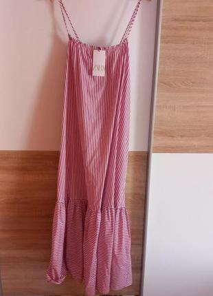 Поплінова сукня сарафан zara 20245 фото