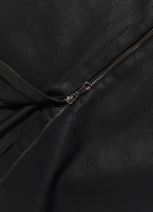 Черная юбка h&amp;m/короткая черная юбка на молнии/юбка с молнией7 фото