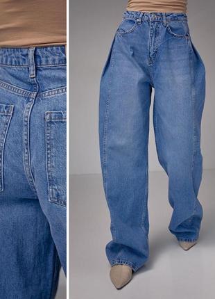 Жіночі широкі джинси baggy , широкі джинси