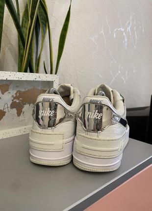 Nike air force 1 “shadow”  женские кожаные кроссовки-кеды6 фото