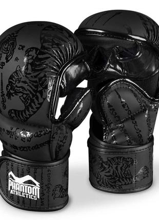 Рукавиці для мма phantom muay thai black s/m (капа в подарунок)