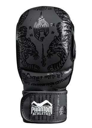 Рукавиці для мма phantom muay thai black s/m (капа в подарунок)3 фото