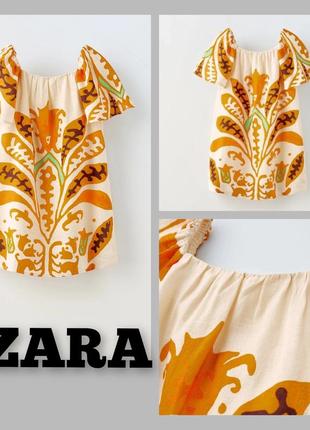 Плаття zara льон/ віскоза