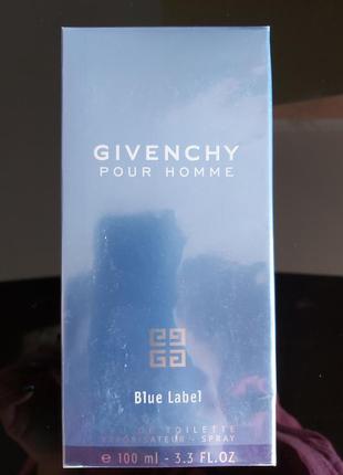 Givenchy blue label 100 мл. живанши блю лейбл для мужчин 100 мл.