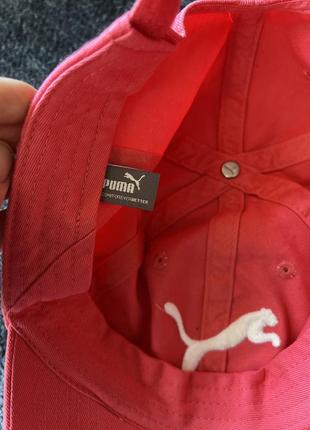 Рожева кепка puma з лого3 фото