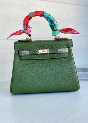 Сумка кожаная hermes kelly 25 cm