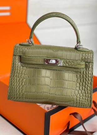 Сумка кожаная hermes kelly 20 cm8 фото