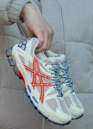 Кросівки asics gel-kahana beige\orang1 фото