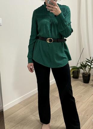 Блузка жіноча, зеленого кольору, розмір хs/s1 фото