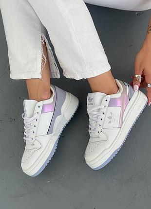 Кросівки adidas forum white/violet